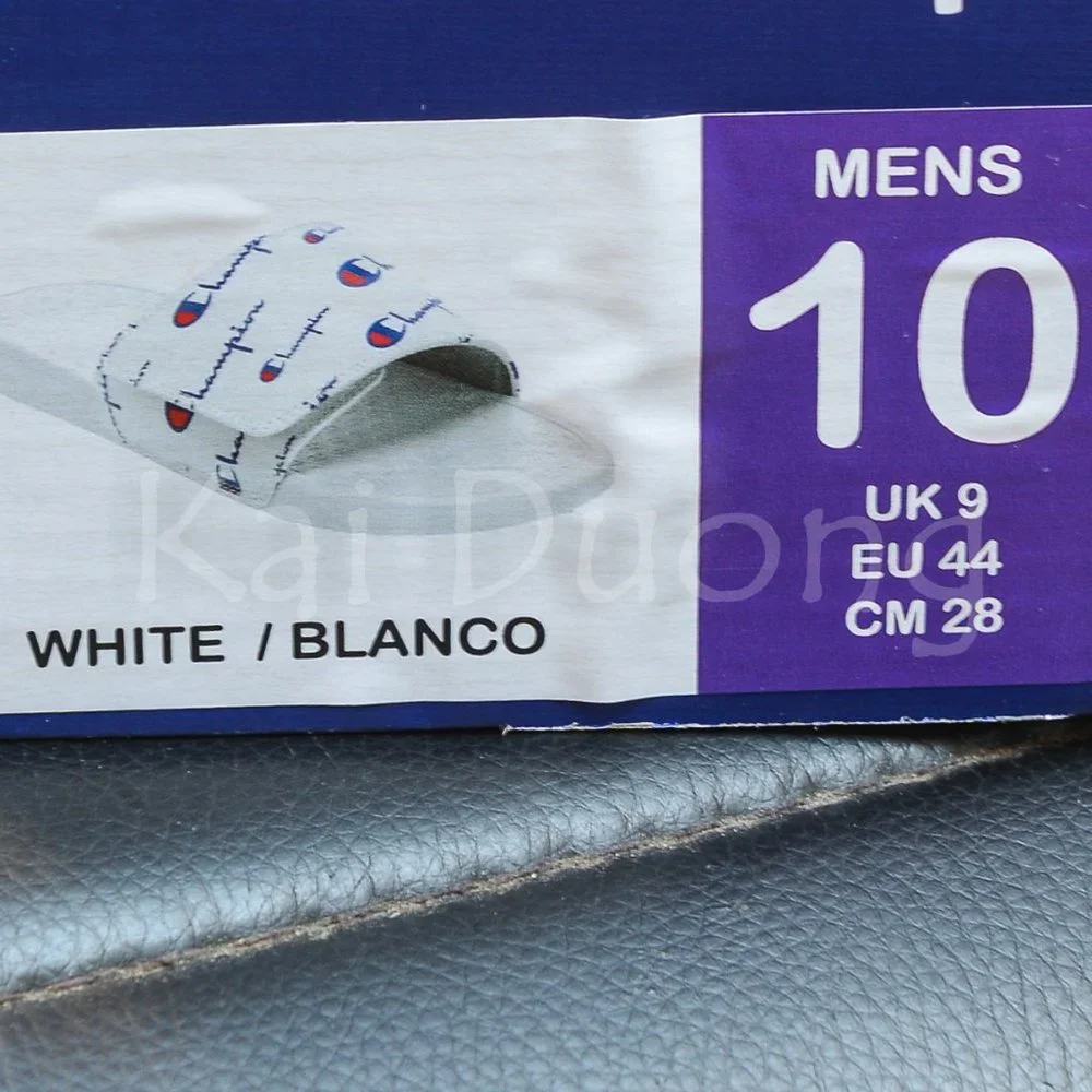 Champion Unisex Slide‎ WHITE